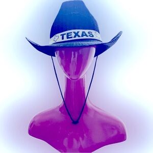 Texas-Themed Black Cowboy Hat